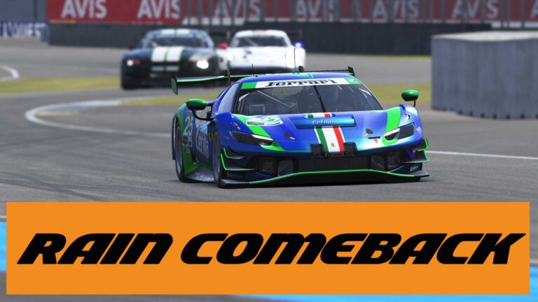 Corrida WEC no Le Mans Ultimate em Le Mans | Recuperação com a Ferrari 296 LMGT3 (Do Seco à Chuva Forte)